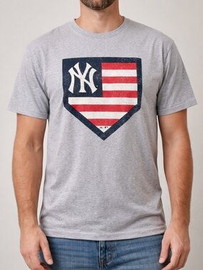 🇺🇸 NWOT NY Yankees Americana Graphic Tee | Majestic | Men’s Large | 🇺🇸⚾️